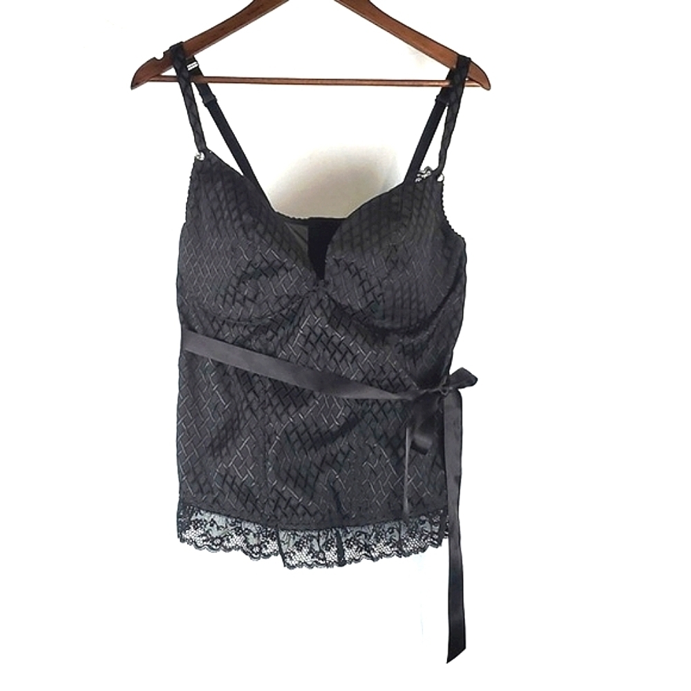 Cacique Black Corset‎ Top